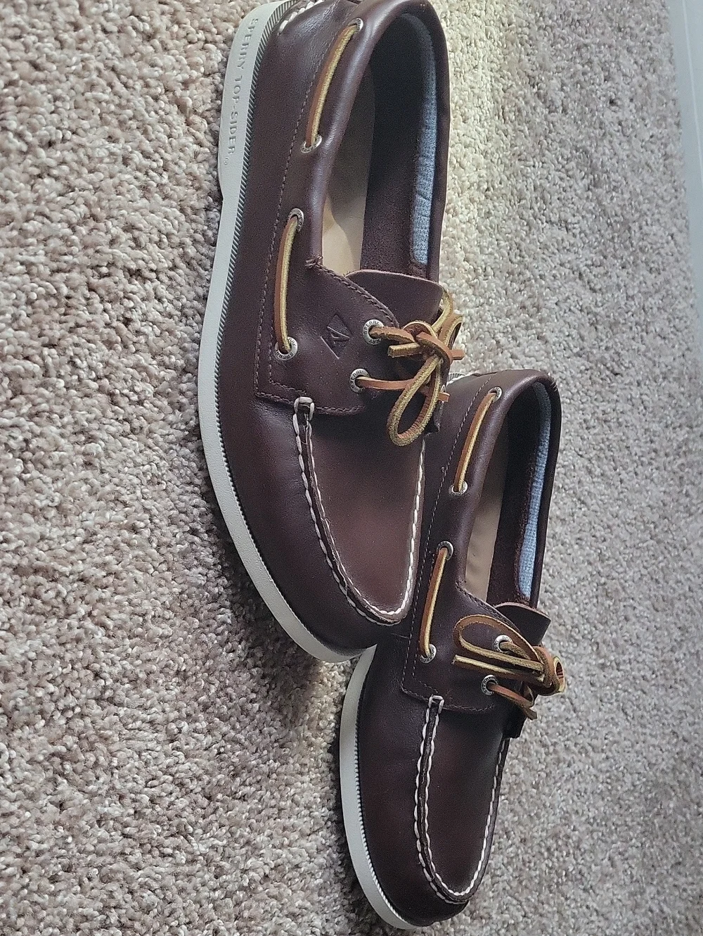 Sperry's Men's Brown Leather Boat Shoes